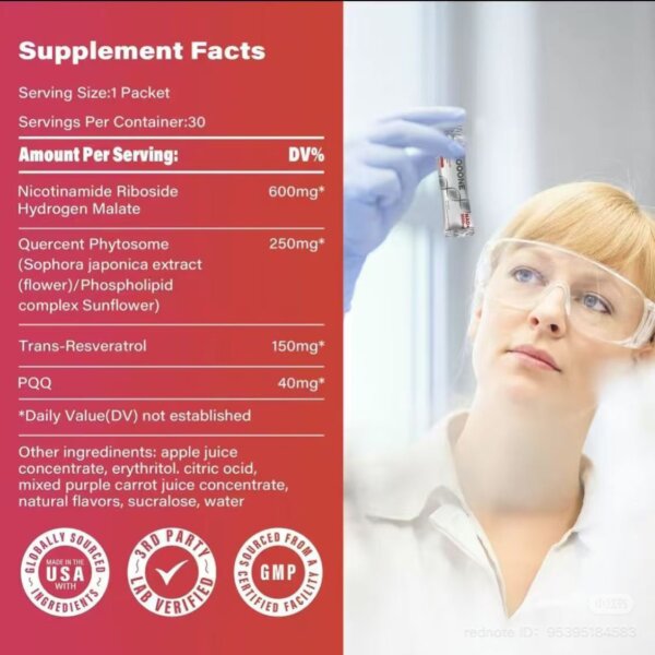 NAD+ 1000mg Trans-Resveratrol - Image 2